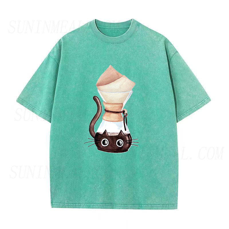 Coffee Cat Unisex Tee