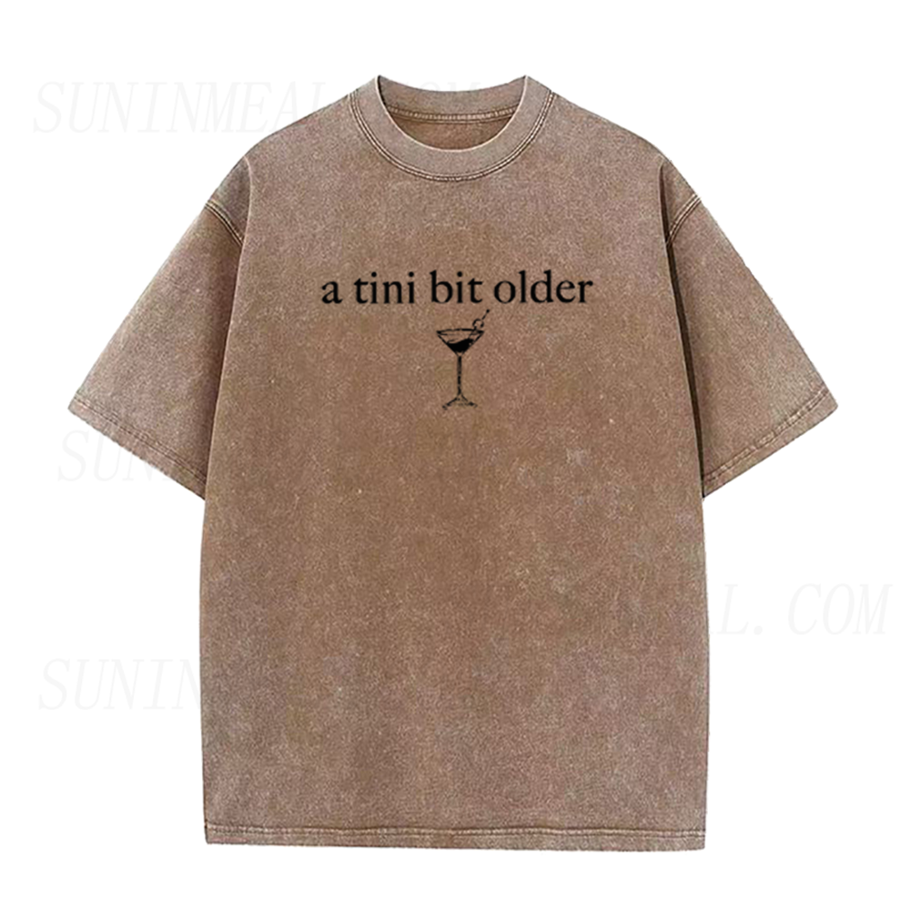 A Tini Bit Older Martini Graphic Unisex Tee