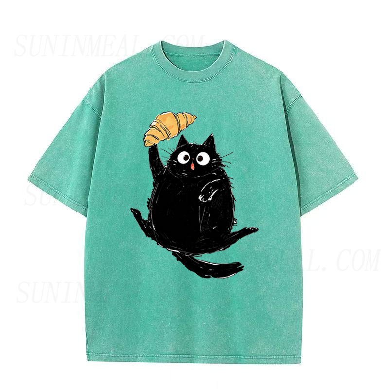 Cat Croissant Unisex Tee