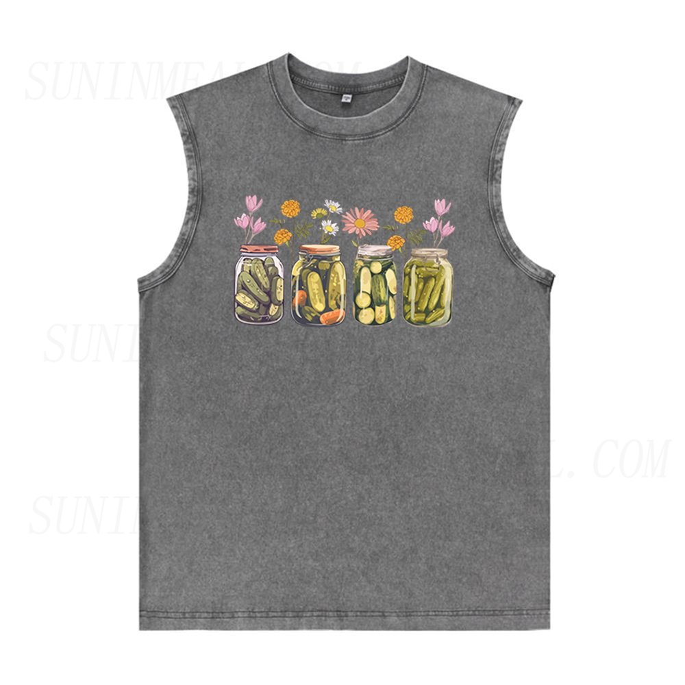 Vintage Canned Pickles Unisex Tank Top