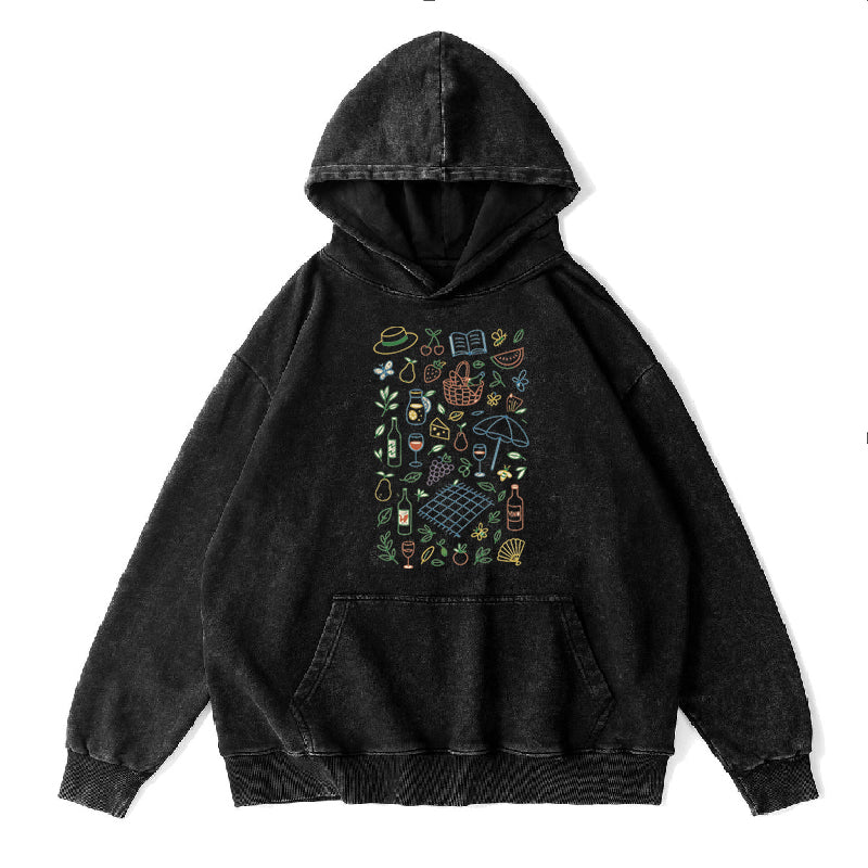 Colorful Wine Fruit Unisex Hoodie