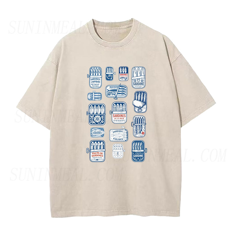 Retro Sardine Can Unisex Tee