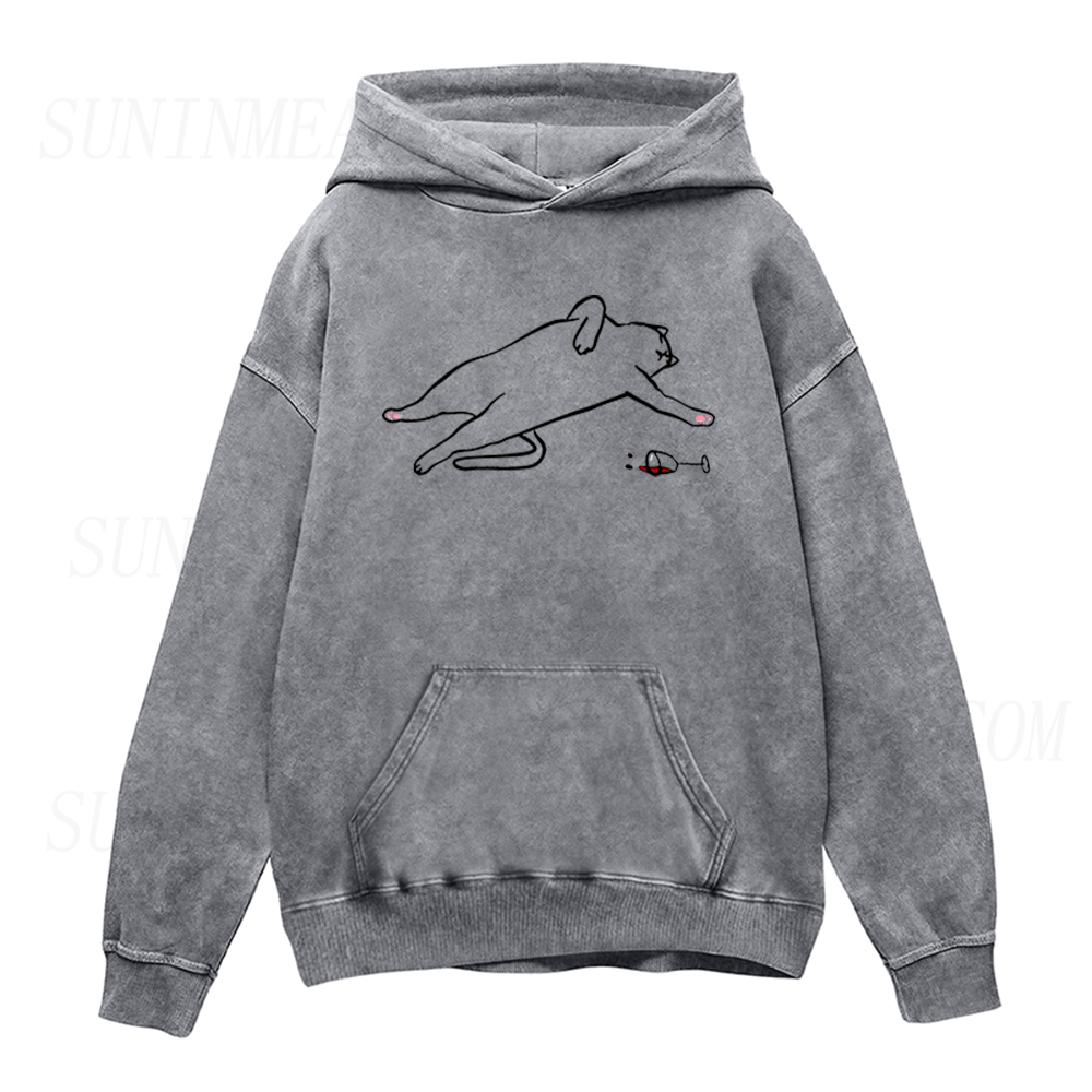 Drunk Cat Unisex Hoodie