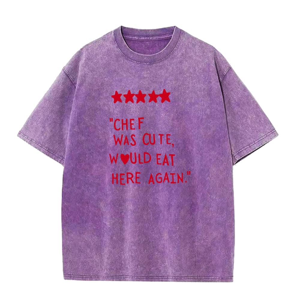 シェフはキュートなユニセックスTシャツ