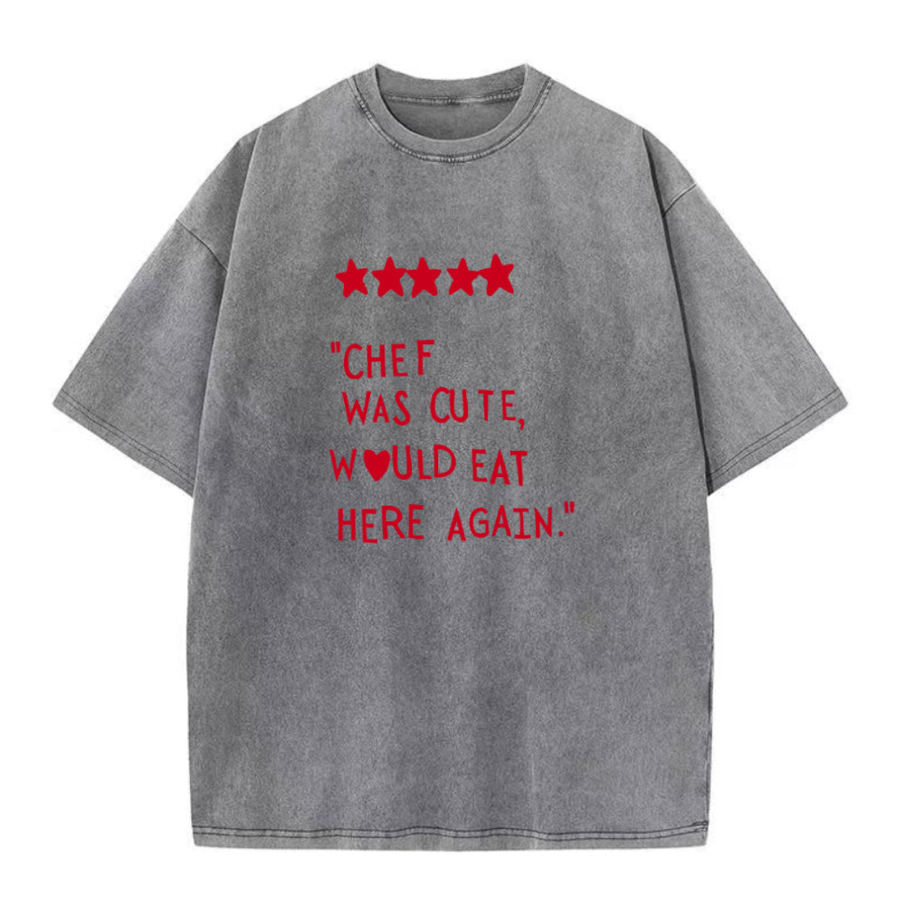 シェフはキュートなユニセックスTシャツ