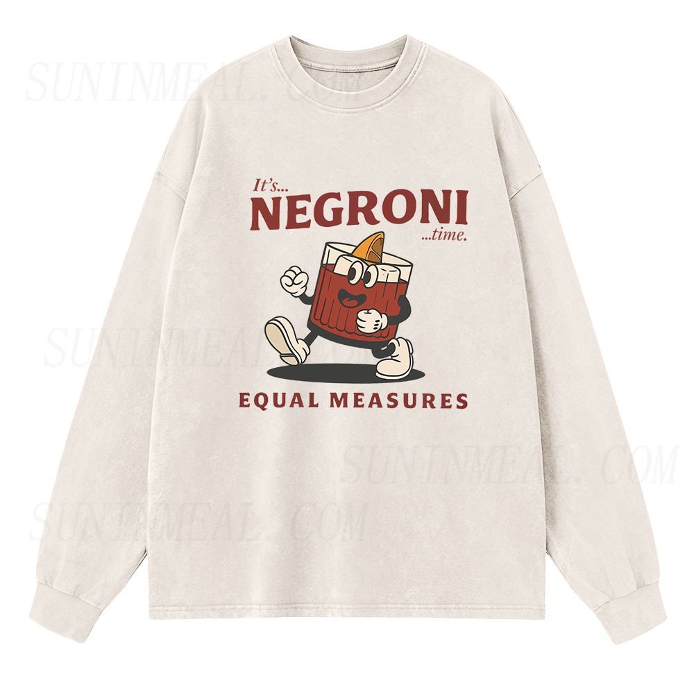 Negroni Cocktail Long Sleeve Unisex Tee