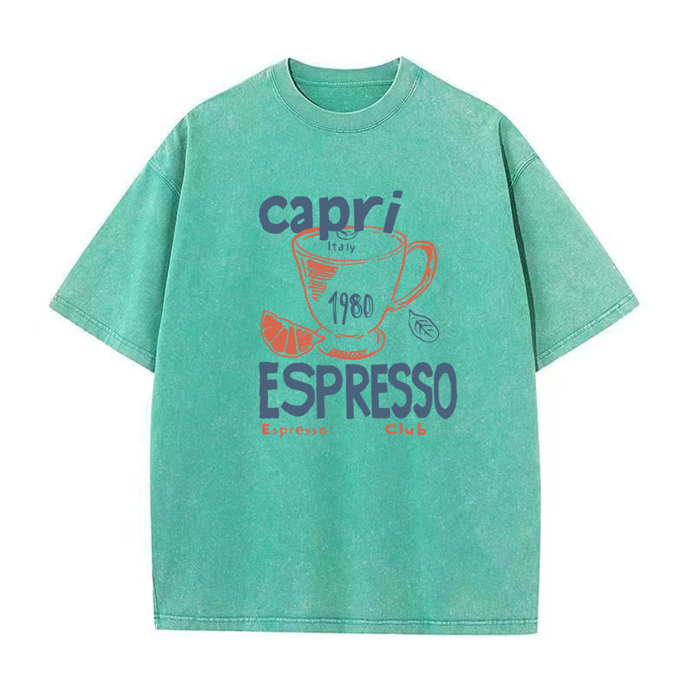 カプリイタリアエスプレッソクラブユニセックスTシャツ
