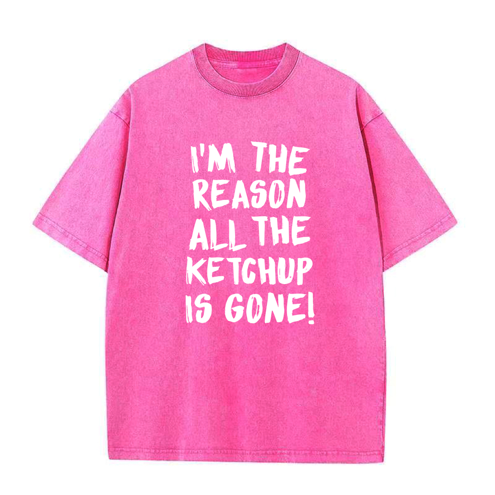 「ケチャップが全部消えたのは私だ」ユニセックスTシャツ