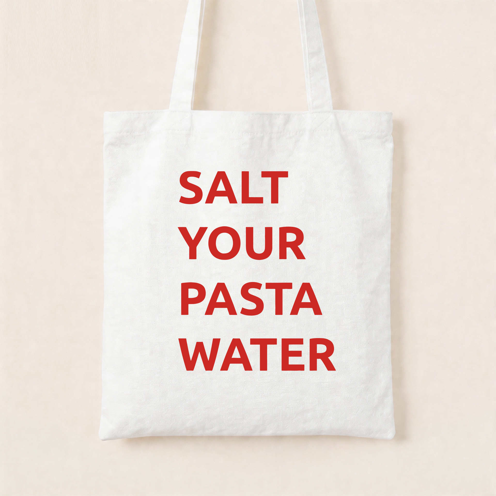 Salt Your Pasta Water Canvas Tote Bag