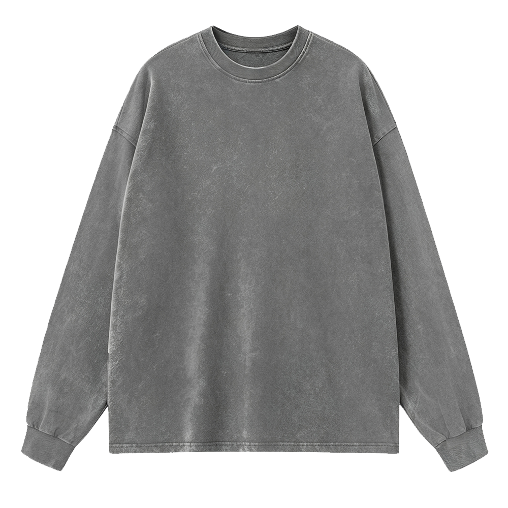 Solid Long Sleeve Unisex Tee