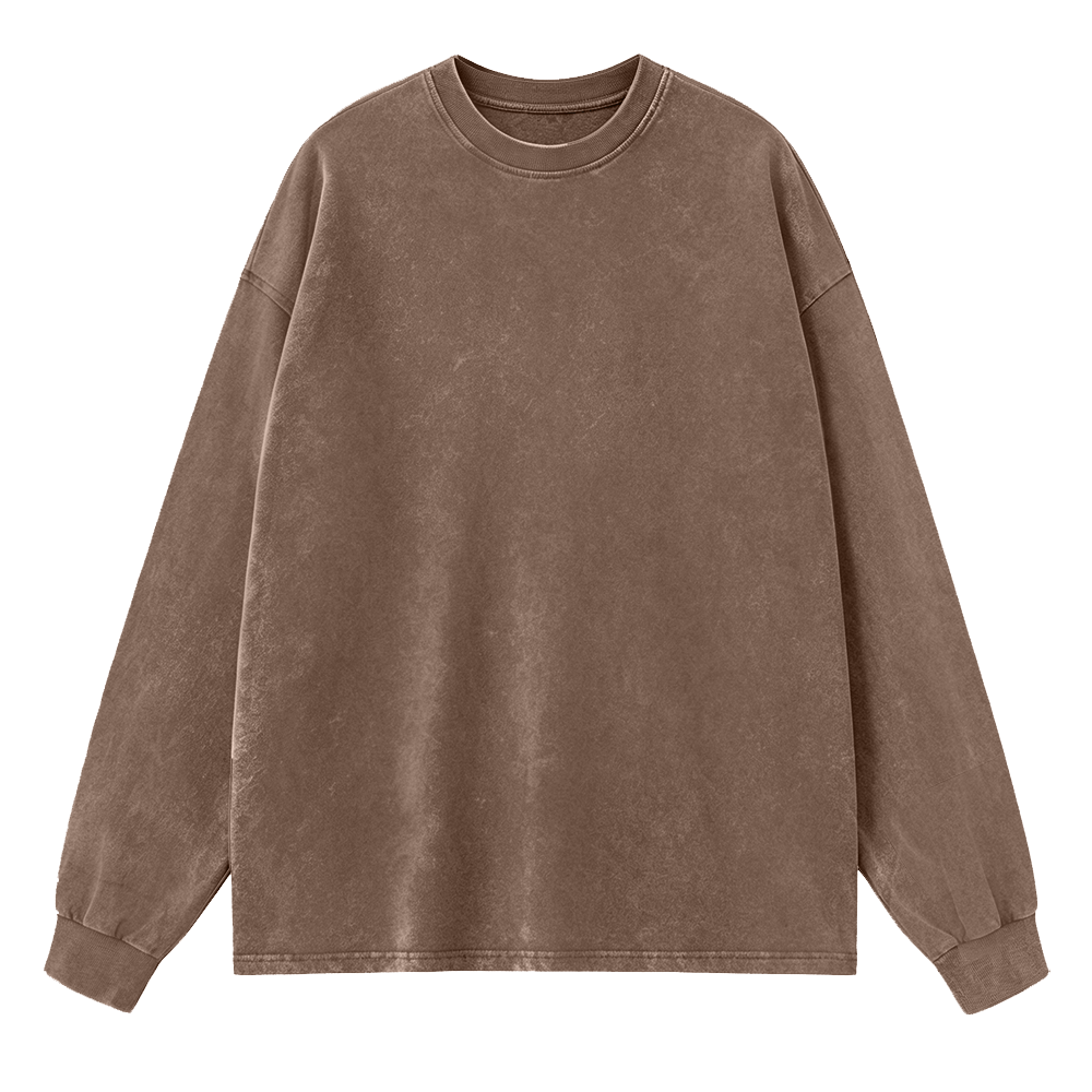 Solid Long Sleeve Unisex Tee