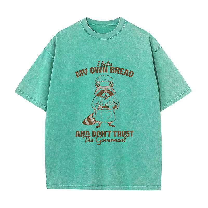 Bake My Own Bread Raccoon Unisex Tee