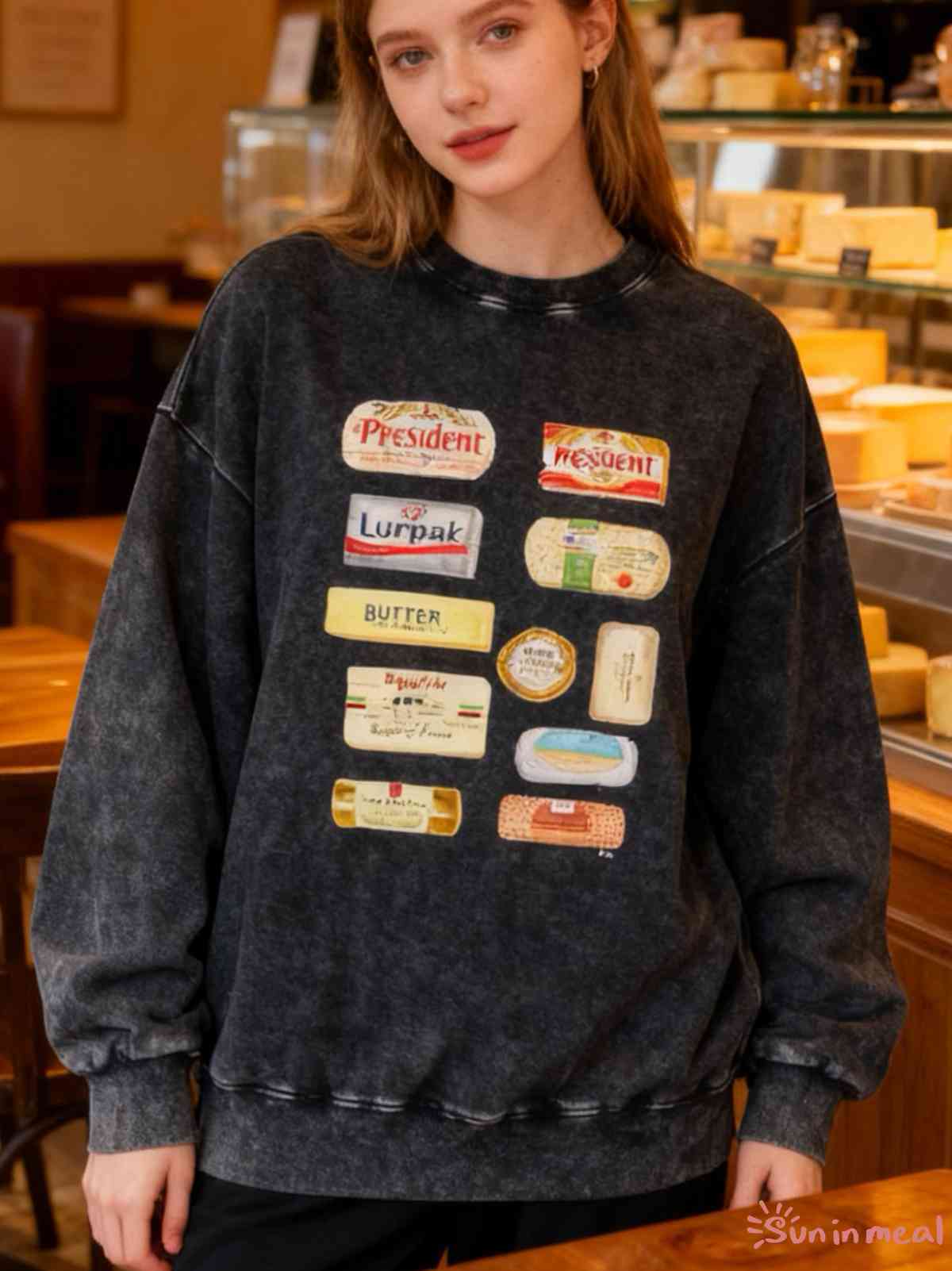 Butter Print Unisex Crewneck Sweatshirt