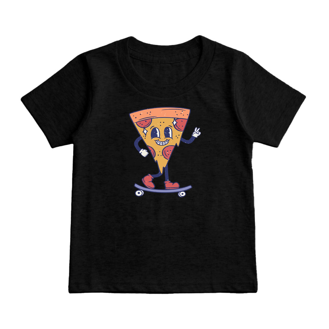 ピザ スケートボード キッズ Tシャツ