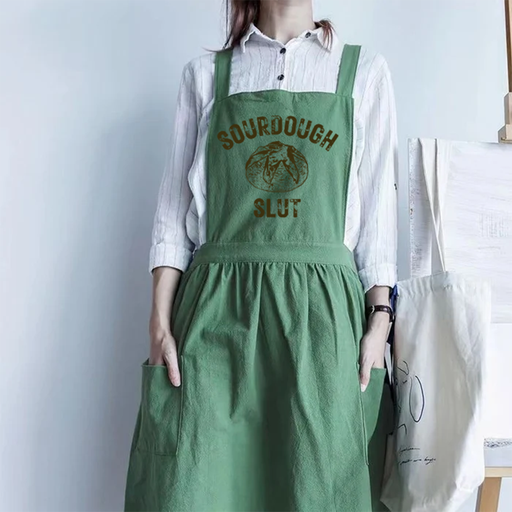 Sourdough Slut Cotton Cross Back Apron