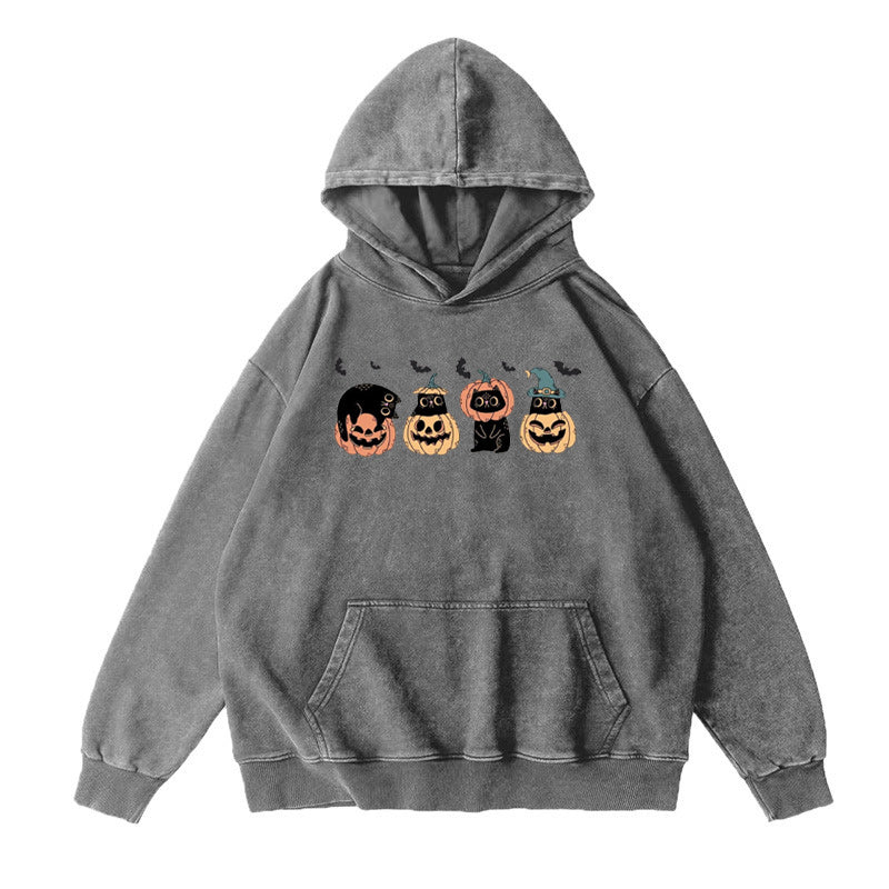 Cute Halloween Black Cats Unisex Hoodie