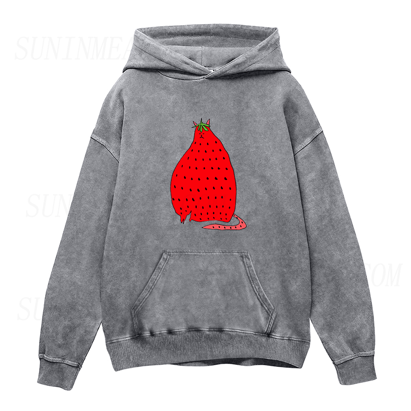 Strawberry Cat Unisex Hoodie