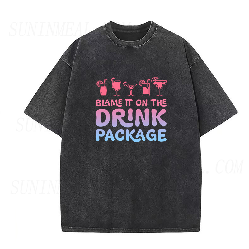 Blame It On The Drink Package Unisex Tee