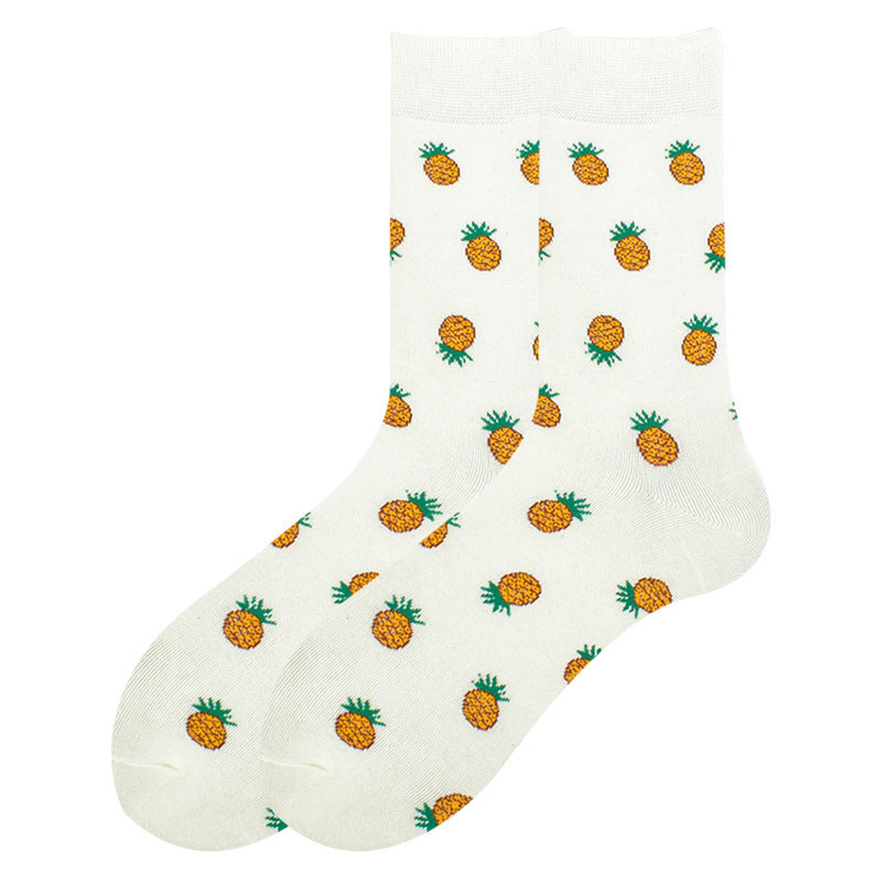 White Pineapple Unisex Socks