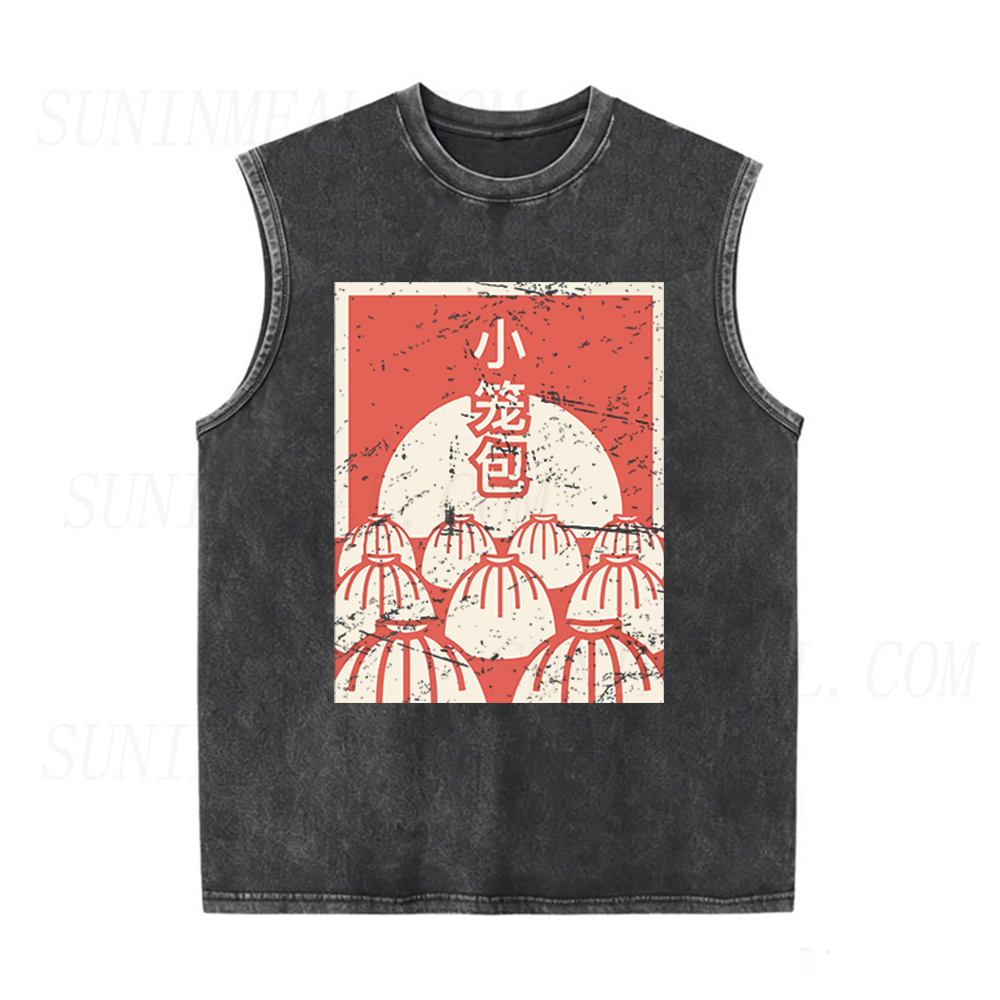 Distressed Soup Dumpling Unisex Tank Top