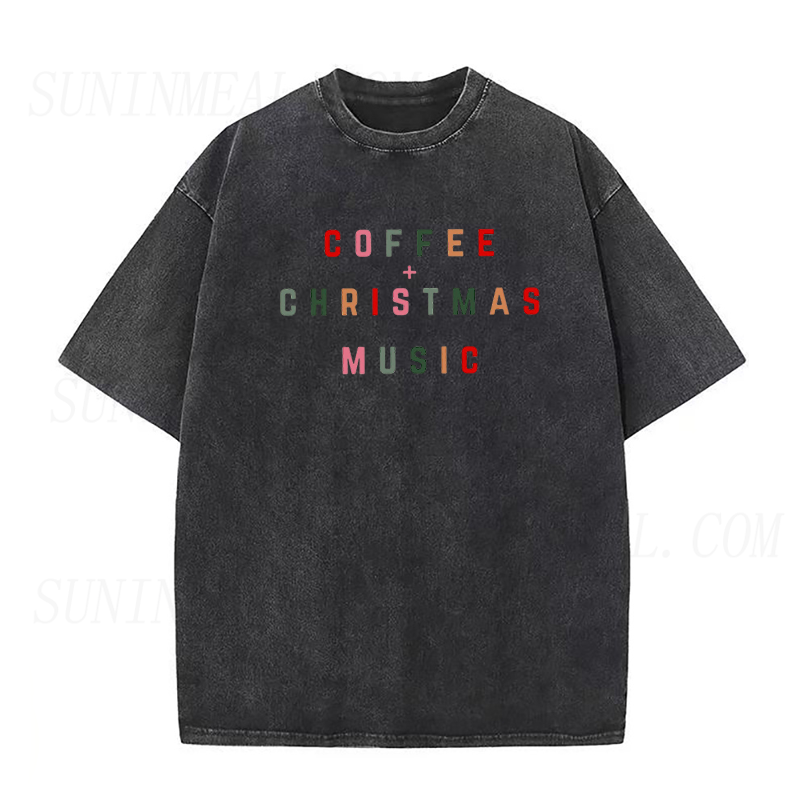 Coffee Christmas Music Unisex Tee