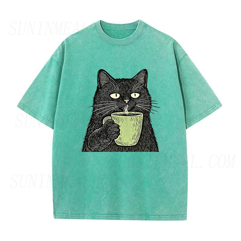 Black Cat Coffee Unisex Tee