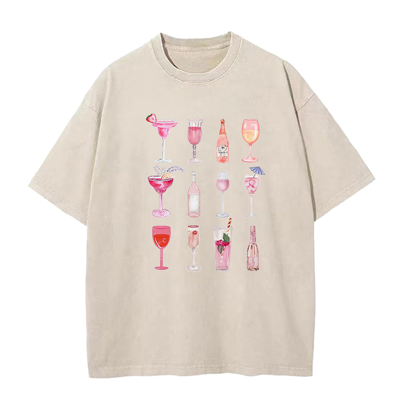 Pink Champagne Cocktail Unisex Tee