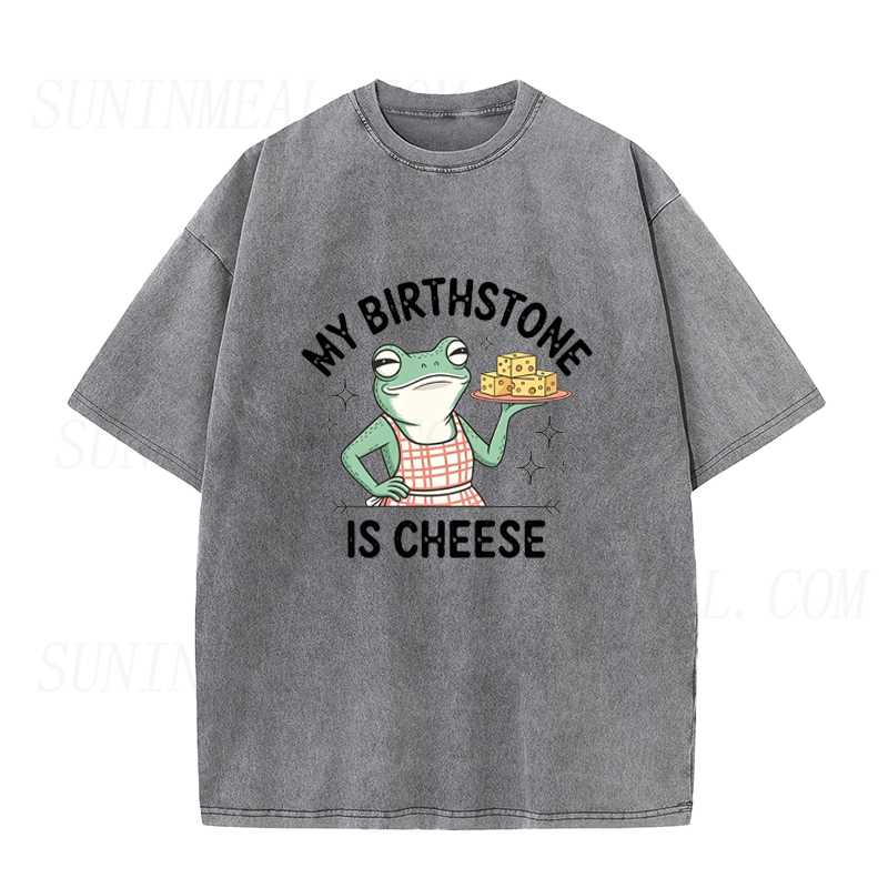 My Birthstone is Cheese Frog Unisex Tee
