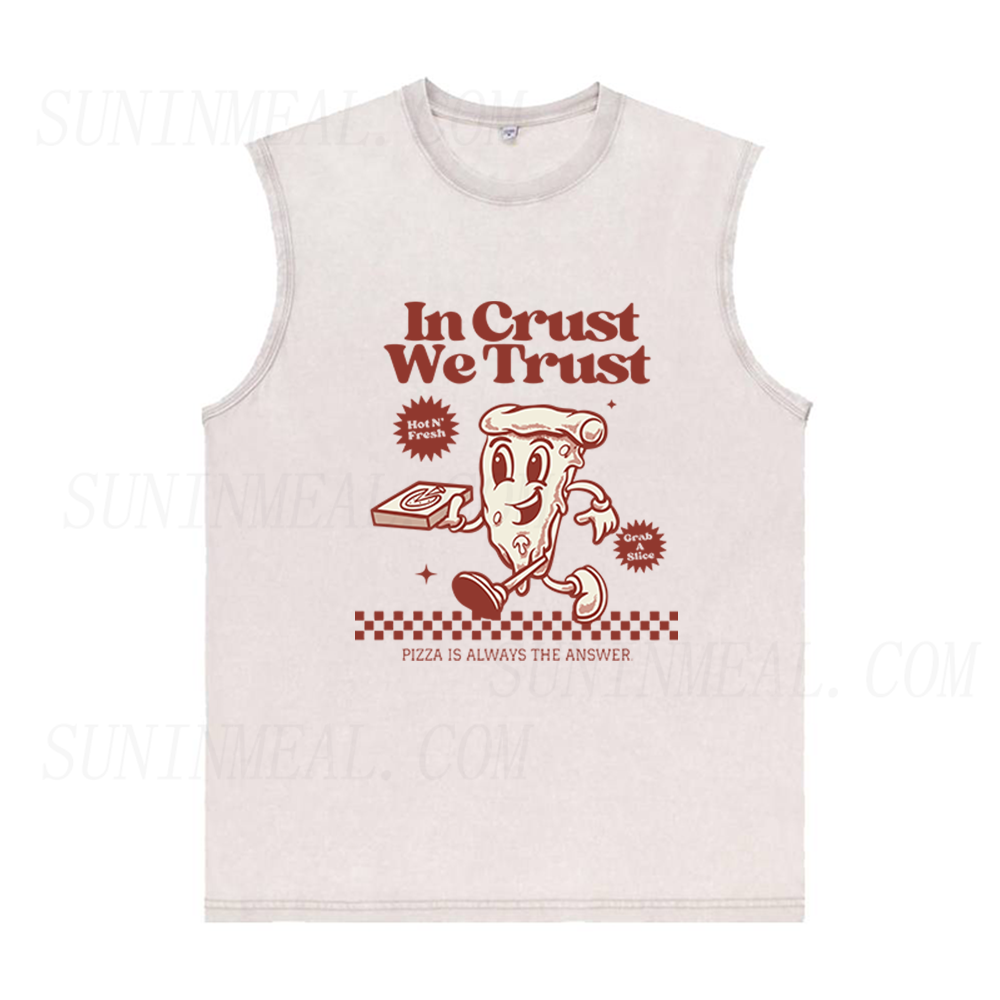 We Trust Pizza Is Always The Answer Unisex Tank Top