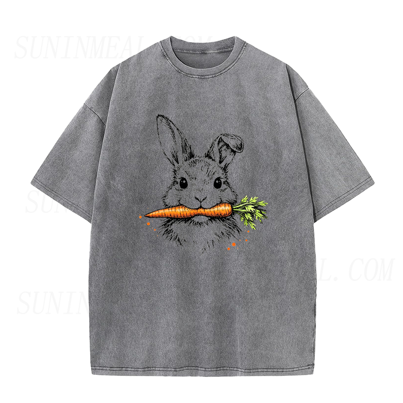 Bunny with Carrot Unisex Tee