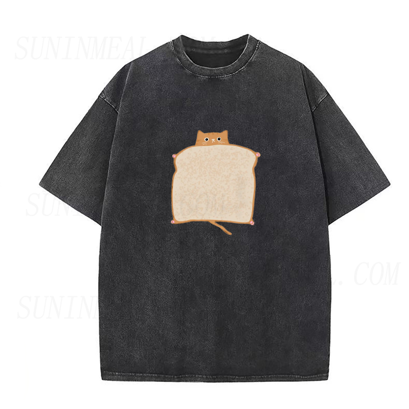 Funny Bread Cat Unisex Tee