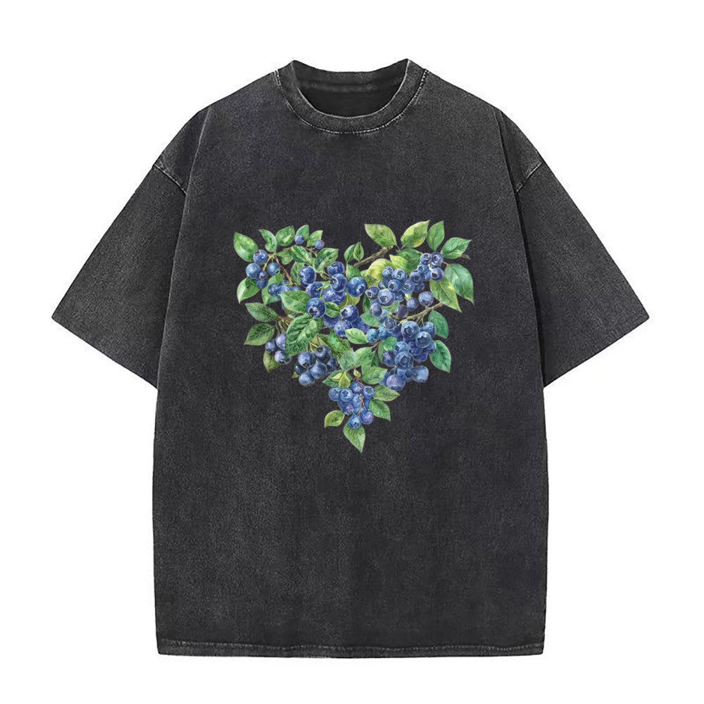Blueberry heart Unisex Tee