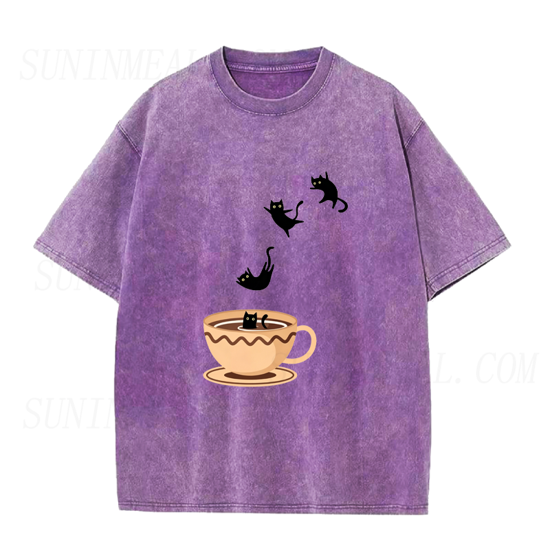 Cats in Coffee Unisex Tee