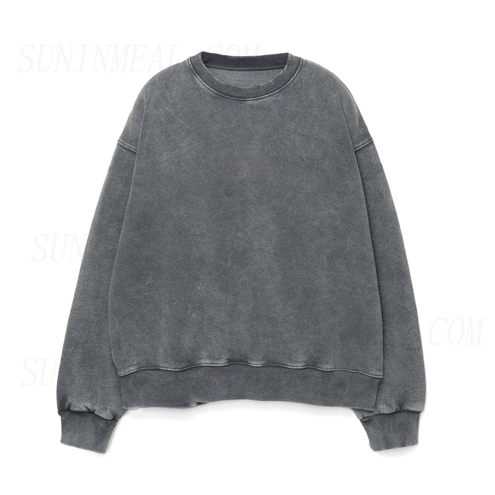 Solid Unisex Crewneck Sweatshirt