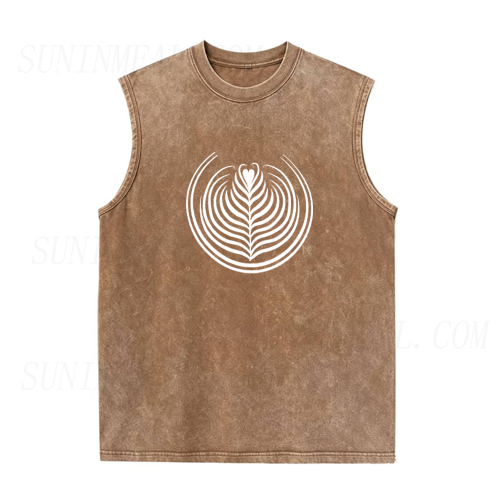 Coffee Latte Art Unisex Tank Top