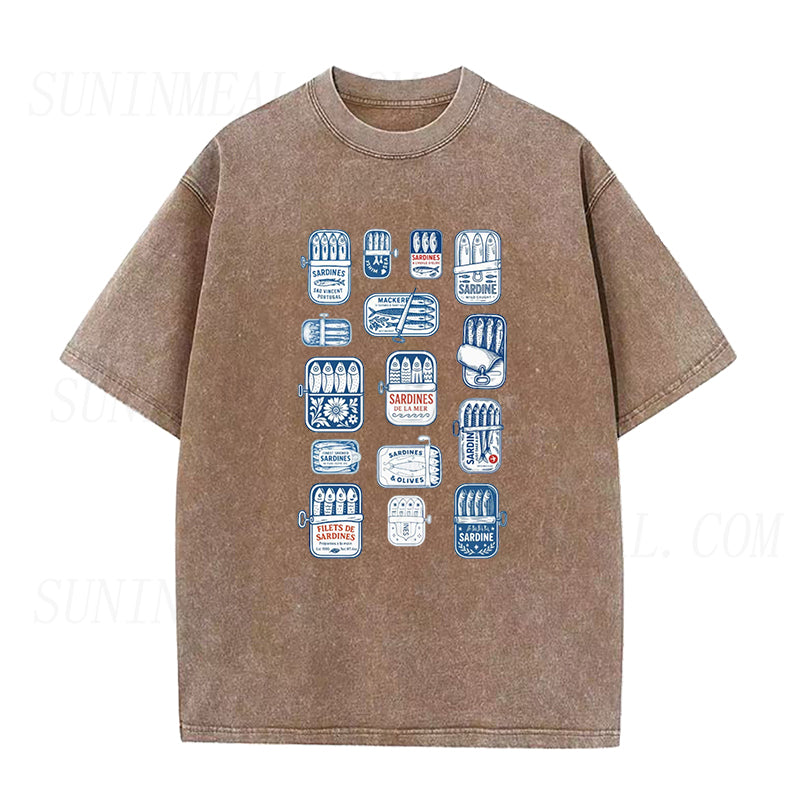 Retro Sardine Can Unisex Tee