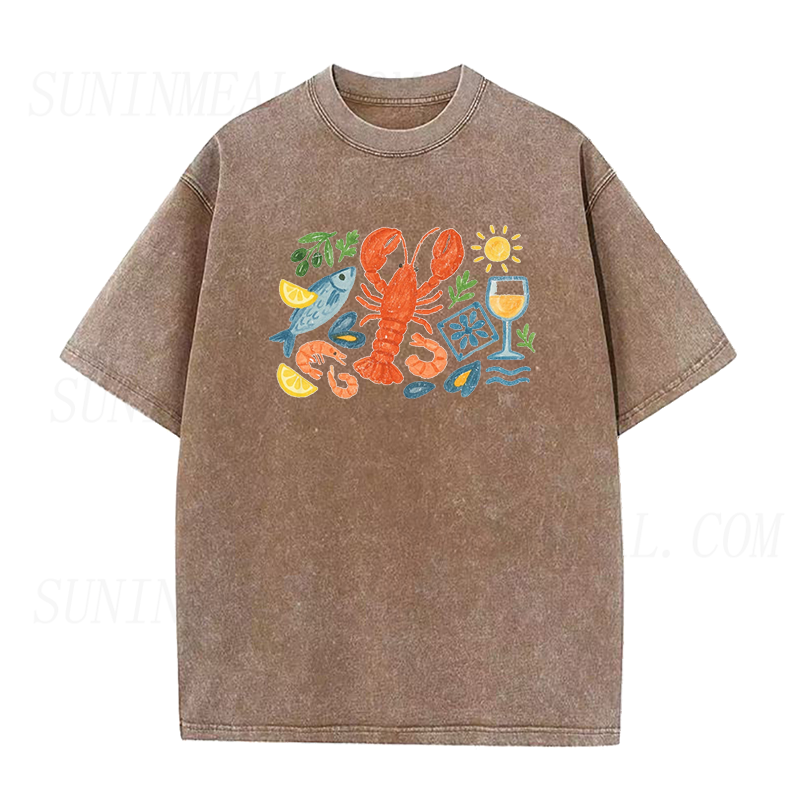 Italian Coastal Seafood Unisex Tee