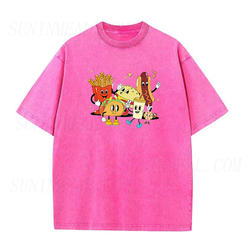 Quirky Cartoon Food Character Unisex Tee