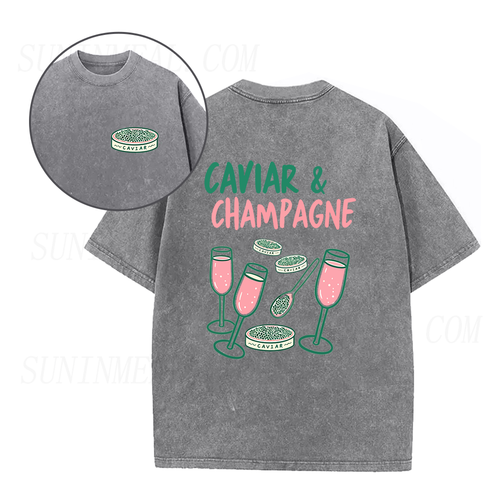 Caviar & Champagne Unisex Tee