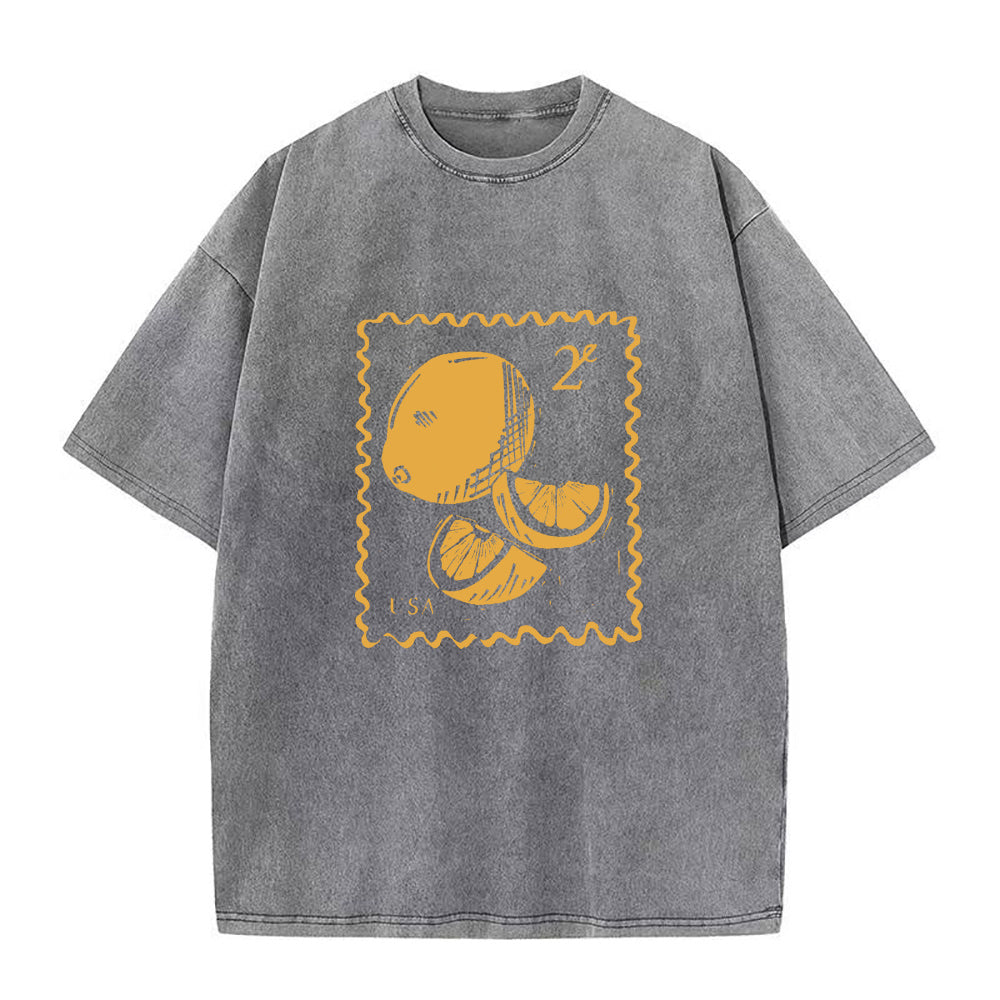レモンスタンプ ユニセックスTシャツ