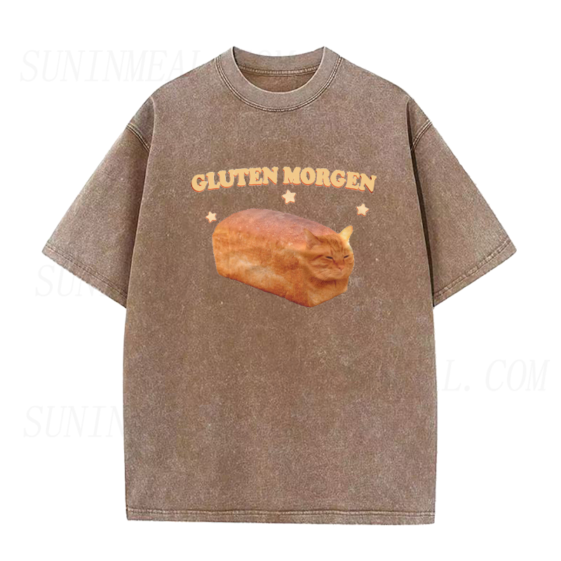 Gluten Morgen Funny Cat Meme Unisex Tee