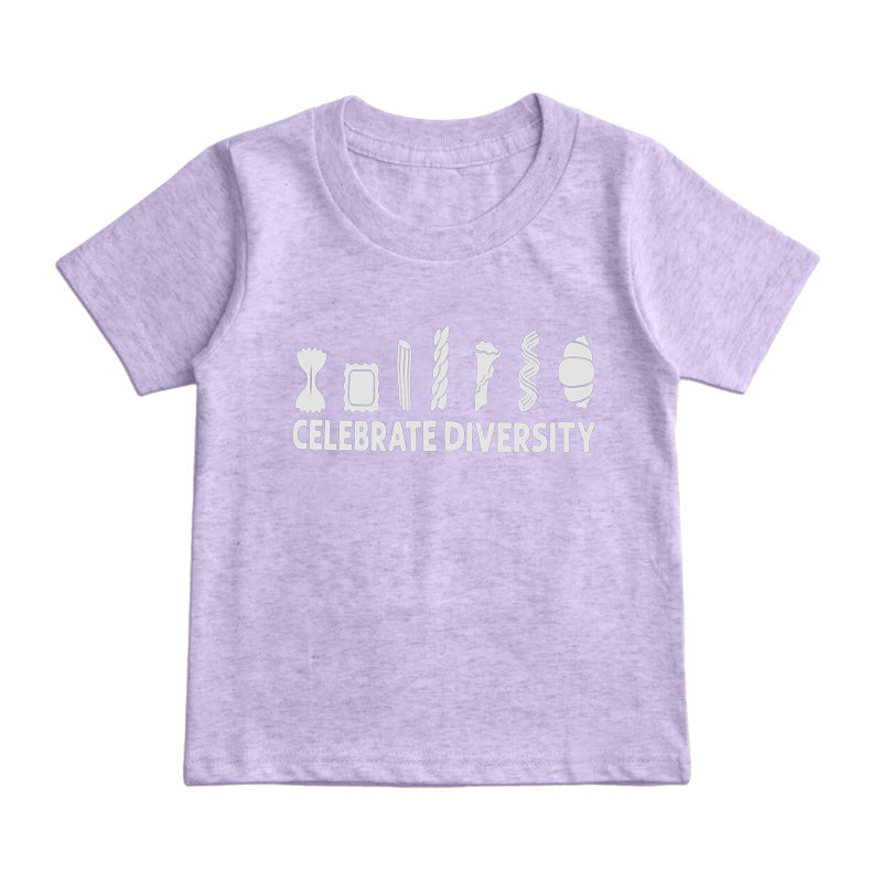 Celebrate Diversity Pasta Kids T-Shirt