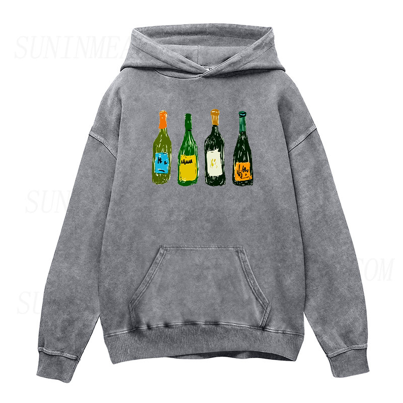 Wine Bottles Unisex Hoodie