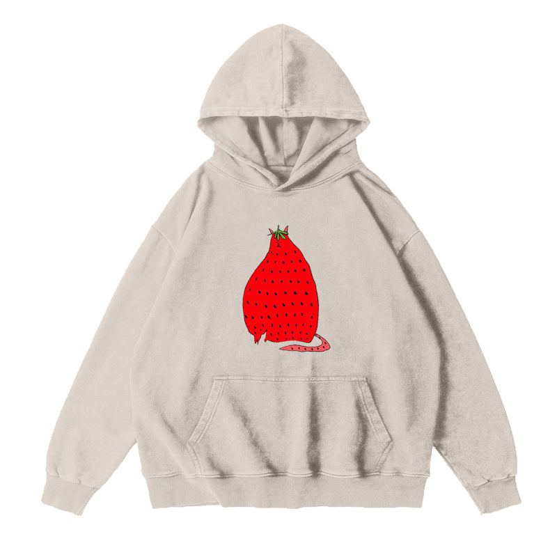 Strawberry Cat Unisex Hoodie