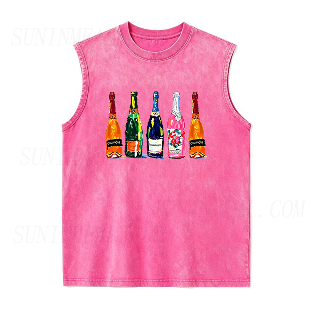 Champagne Bottles Unisex Tank Top