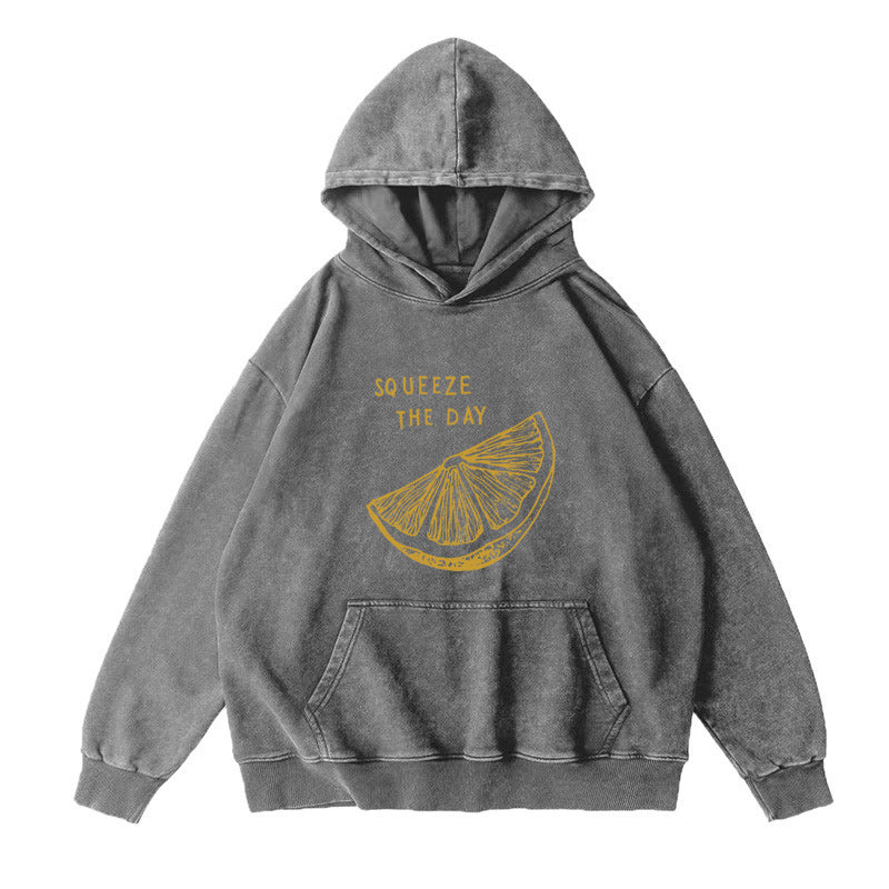 Squeeze the Day lemon Unisex Hoodie