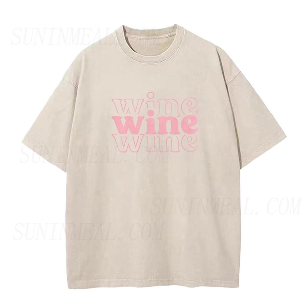 Wine Letter Graphic Unisex Tee