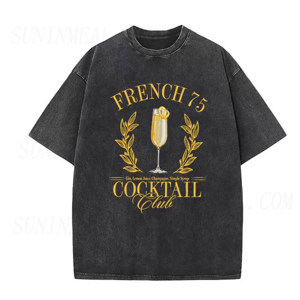 French 75 Cocktail Club Unisex Tee