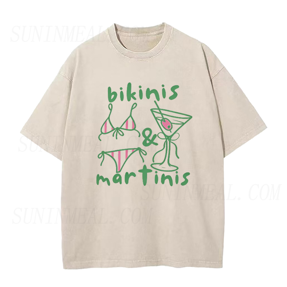 Bikinis and Martinis Unisex Tee