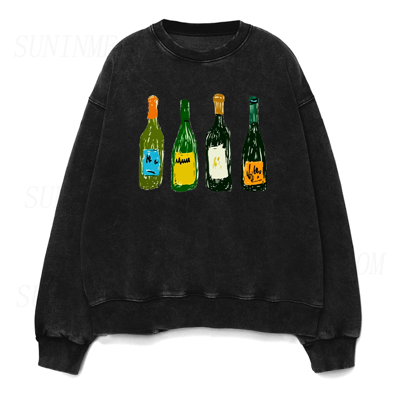 Wine Bottles Unisex Crewneck Sweatshirt